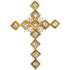 14k Yellow Gold 4/5 CT TW Diamond Cross Pendant