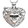 Sterling Silver Always in My Heart Locket and 18in Chain