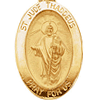 14k Yellow Gold Oval St. Jude Medal