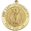 14kt Yellow Gold Our Lady of Guadalupe Medal
