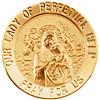 14k Yellow Gold Lady of Perpetual Help Medal
