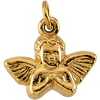 14k Yellow Gold Angel Baby Pendant