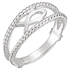 Sterling Silver Fish Chastity Ring