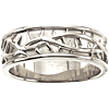 14k White Gold Men's Crown of Thorns Ring