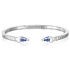 Sterling Silver Tubogas Spike Royal Blue CZ Bracelet
