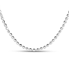Sterling Silver 18in Moon-cut Bead Chain 2.5mm
