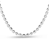 Sterling Silver 18in Moon-cut Bead Chain 4mm