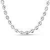 Sterling Silver 20in Moon-cut Bead Chain 6mm