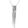 Sterling Long Bar Fringe Necklace