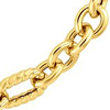 14k Yellow Gold Italian Braided Oval Link Bracelet 7.5in