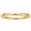 14k Yellow Gold 0.20 ct Diamond Scatter Bangle Bracelet