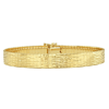 14k Yellow Gold Glacier Bracelet with Box Clasp 7in