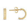 Phillip Gavriel 14k Yellow Gold Double Row Mini Popcorn Hoop Earrings