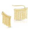 14k Yellow Gold Fringe Chain Ear Climbers