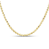 14k Yellow Gold 24in Moon-cut Bead Chain 2mm