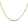14k Yellow Gold 20in Moon-cut Bead Chain 2mm