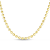 14k Yellow Gold 16in Moon-cut Bead Chain 3mm