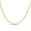 14k Yellow Gold 20in Moon-cut Bead Chain 3mm