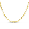 14k Yellow Gold 16in Moon-cut Bead Chain 4mm