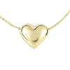 14k Yellow Gold Puffed Heart Necklace