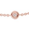 14k Rose Gold Solo .02 ct Diamond Bracelet