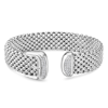 Phillip Gavriel Sterling Silver .23 ct tw Diamond Popcorn Cuff Buckle Bangle Bracelet