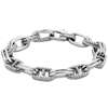 Phillip Gavriel Sterling Silver Men's Cable Textured Mariner Chain Bracelet 8.5in