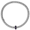 Phillip Gavriel Sterling Silver Amethyst Stretch Popcorn Bracelet