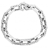 Phillip Gavriel Sterling Silver Woven Link White Sapphire Bracelet 7.5in