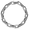 Phillip Gavriel Sterling Silver Men's Double Link Paper Clip Chain Bracelet 8.75in