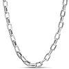 Phillip Gavriel Men's Sterling Silver Double Link Paper Clip Necklace 24in