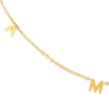 14k Yellow Gold AMOR Station Necklace