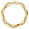 14k Yellow Gold 8in French Cable Link Bracelet 9mm Thick