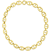 14k Yellow Gold Wide Mariner Link Chain Necklace