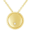 Phillip Gavriel 14k Yellow Gold .01 ct Diamond Round Piccolini Pendant