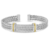 Phillip Gavriel Sterling Silver & 18K Gold Men's Tight Braided Cuff Bracelet
