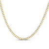14k Two-tone Gold 20in Fancy Ice Barrel Chain 3.2mm