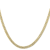 14k Two-tone Gold 18in Fancy Ice Barrel Chain 4.2mm