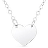 14k White Gold Classic Tiny Heart Necklace