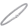 14k White Gold Woven Bangle Bracelet