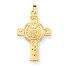 14kt Yellow Gold U.S. Air Force 1 1/8in Cross Pendant