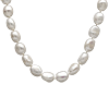 10mm White Baroque Freshwater Cultured Pearl Strand Necklace