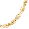 14k Yellow Gold 20in Solid Glitter Rope Chain 2.5mm