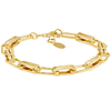  14k Yellow Gold Oval Chain Link Bracelet 7.5in