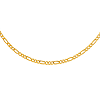 14k Yellow Gold 22in Hollow Figaro Chain 2.6mm Wide