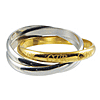 Roll Two Tone CTR Ring - Stainless Steel