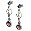 Boston Red Sox Crystal Logo Earrings