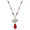 Detroit Red Wings Crystal Logo Necklace