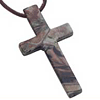 Stainless Steel Realtree Hunter's Camo Cross Necklace