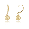 14k Yellow Gold 8mm Ball Dangle Earrings